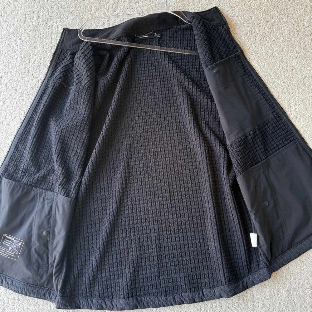 Truewerk Technical Workwear Vest Mens M Soft‎ Shell Fleece Lined Black